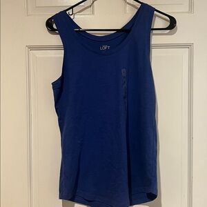 Ann Taylor LOFT Women’sBlue Cotton Tank Top – Size Small (NWT)